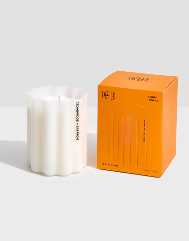 Fazeek - Cedar & Saffron Wave Candle
