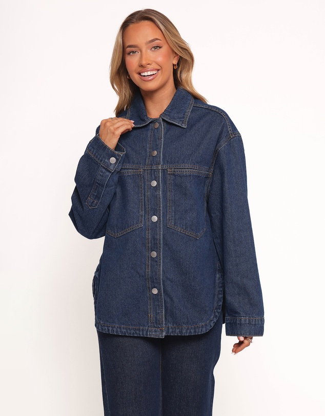 Petal & Pup - Dede Denim Shacket - Denim