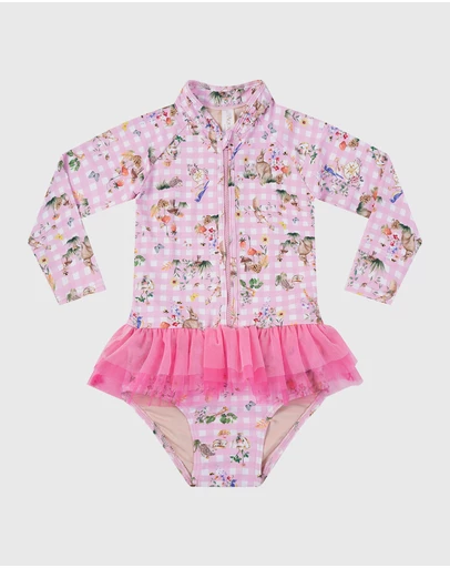 Aqua Blu Kids - Robin Long Sleeve One Piece - Babies
