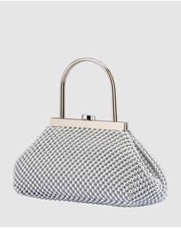 Olga Berg - Mimi Ball Mesh Frame Bag