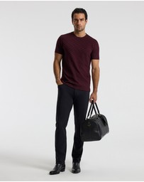 Calibre - Monogram Jacquard T-shirt Oxblood