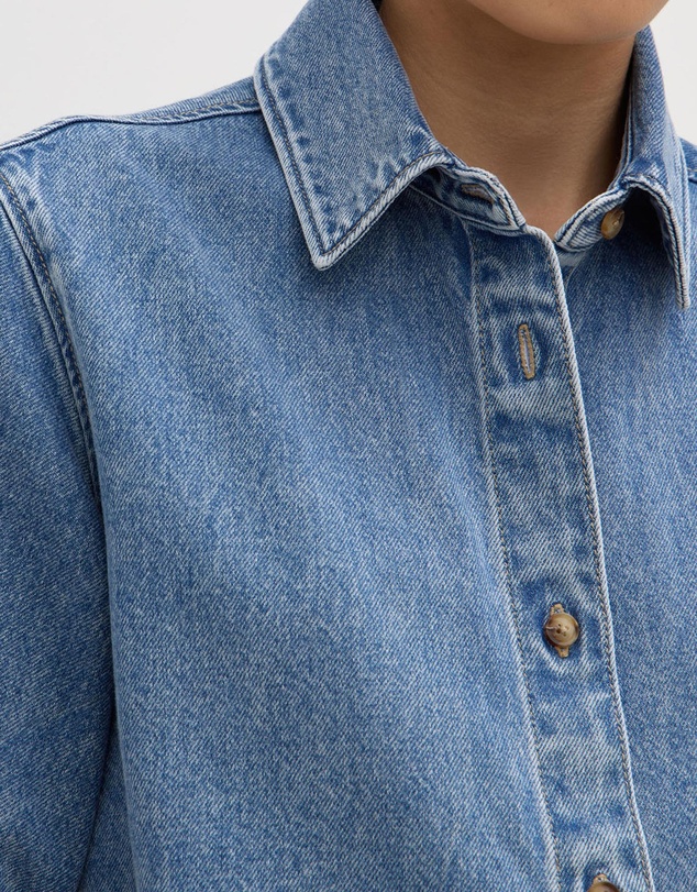 Assembly Label - Boxy Denim Short Sleeve Shirt