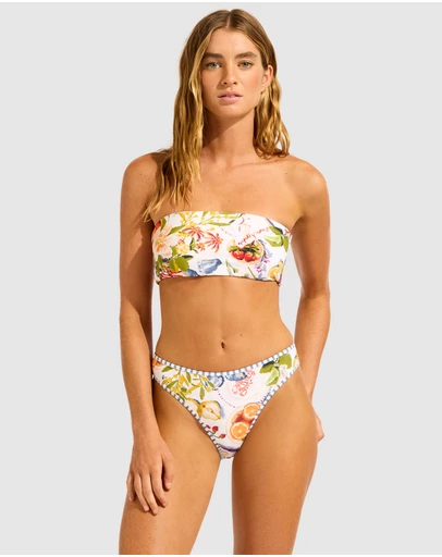 Seafolly - Riviera Coast Reversible Tube Top Bikini Top