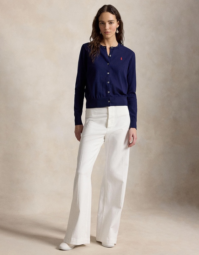 Polo Ralph Lauren - Stretch Cotton-Blend Crewneck Cardigan