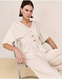 Staple the Label - Sable Top