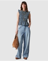 & Other Stories - Smocked Frill Top