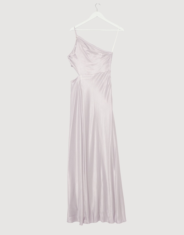 Revibe - Repaired Shona Joy La Lune Asymmetrical Gathered Maxi Dress - AU 8
