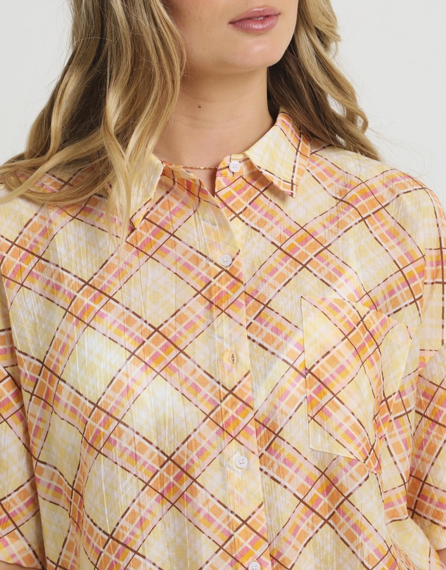 Subtitled - Nahla Oversized Check Shirt