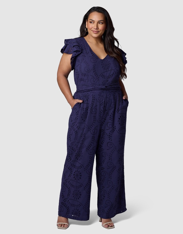 Something 4 Olivia - Layla Broderie Jumpsuit