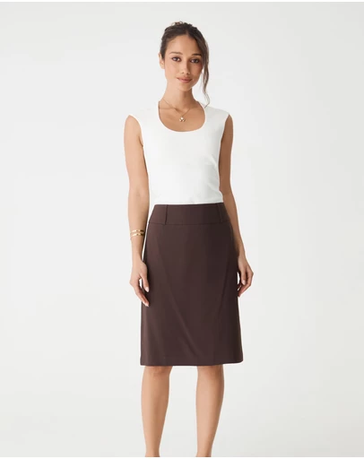 Forcast - Soho Rounded Square Neck Top
