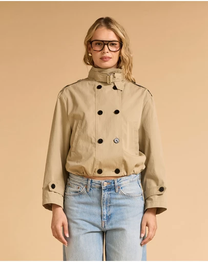 MVN - Cropped Trench Coat