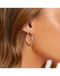 Michael Hill - 25mm Hoop Earrings in Sterling Silver