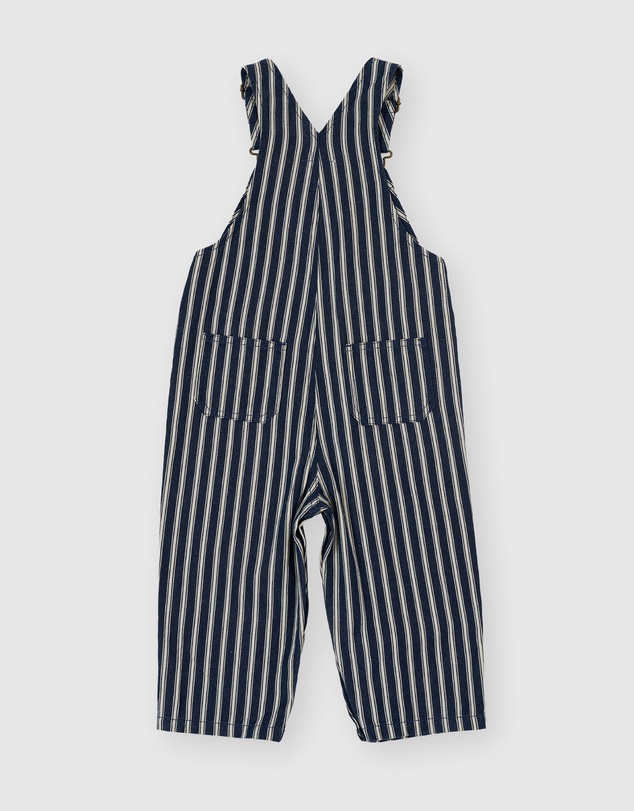 Goldie + Ace - Railroad Stripe Austin Overalls - Babies-Kids