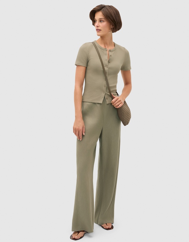 Seed Heritage - Button Through Rib Top