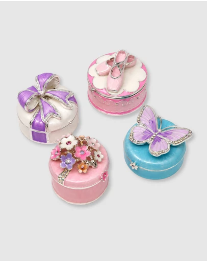 Pink Poppy - Blush & Gold Trinket Box Bundle