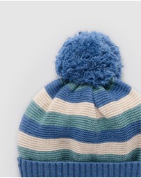 Purebaby - Striped Beanie -Kids-Babies