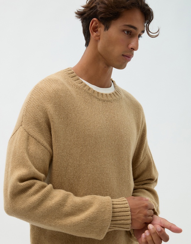 AERE - Merino Wool Chunky Crew Neck Sweater