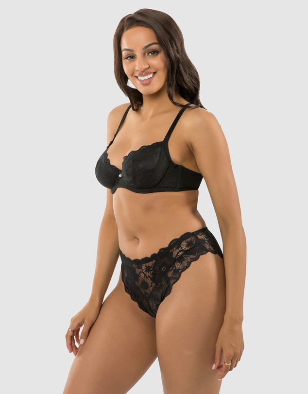 Parfait - Luxlacy Unlined Wired Lace Bra with Side Support