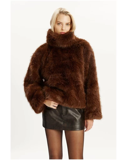 Bardot - Renata Faux Fur Jumper