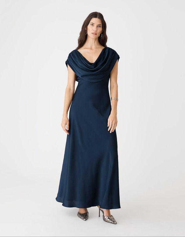Forcast - Caroline Cowl Satin Dress