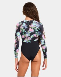 Roxy - Girls 4 to 16 Roxy Active RG Onesie Rash Vest