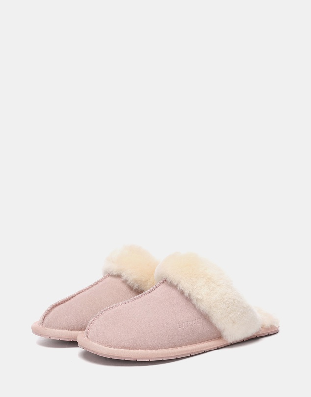 EVERAU - EverAU Ugg Rosa Slipper Suede Cow Suede Upper House Shoes