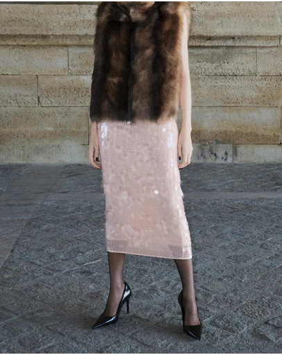 M.N.G - Sequin Midi Skirt