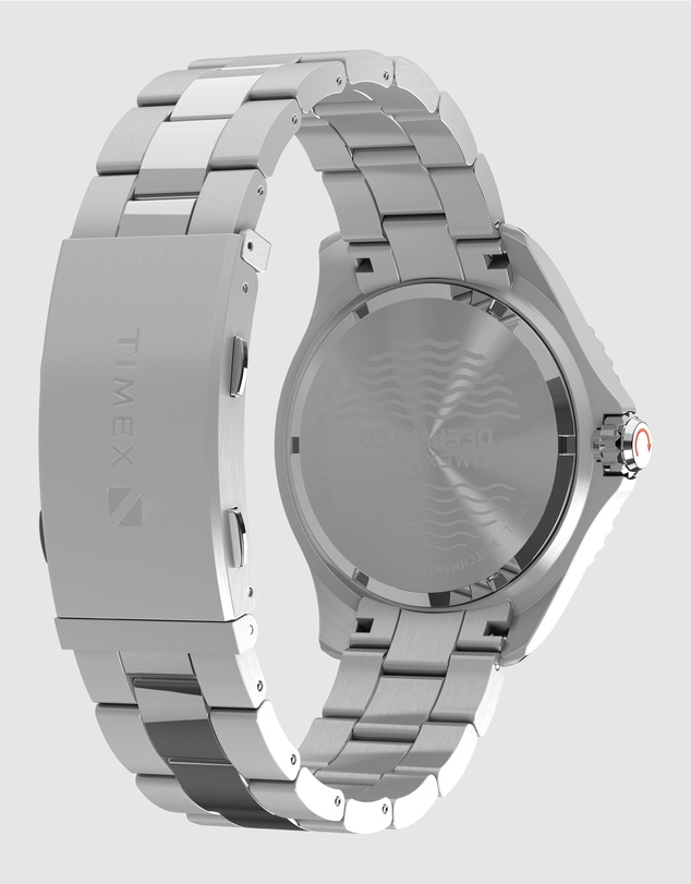 TIMEX - Deepwater Meridian 200 44mm Stainless Steel Bracelet Watch