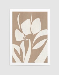 Olive et Oriel - Muted Petals No 3 by Shatha Al Dafai Art Print