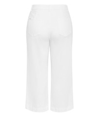 City Chic - Plus size Harley Fit Avery Wide Leg Crop Jean - ivory