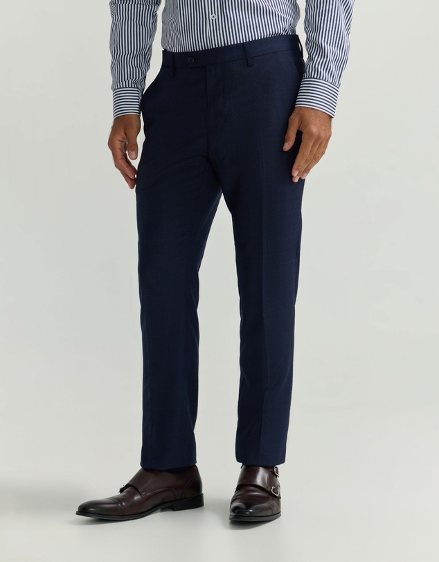Oxford - Auden Wool Checked Suit Trouser