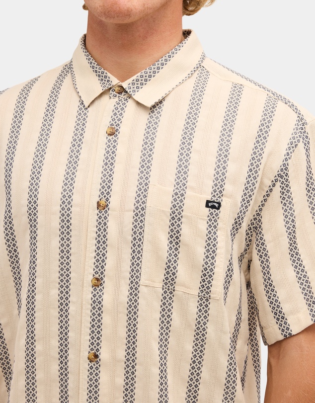 Billabong - Mens Sundays Jacquard Short Sleeve Shirt