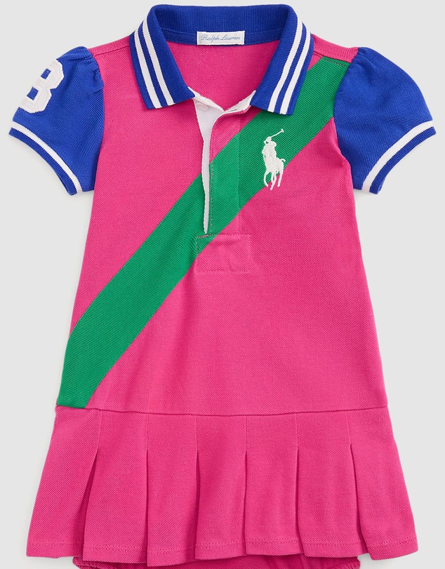 Polo Ralph Lauren - Big Pony Mesh Polo Dress & Bloomer - Babies