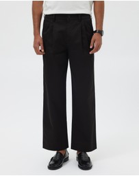 AERE - Twill Wide Leg Pants