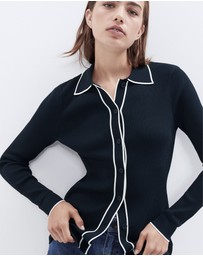 UNISON - Sporty Button Through Knit