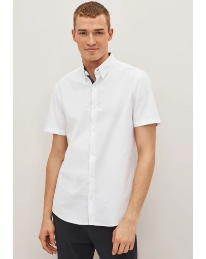 NEXT - Stretch Oxford Short Sleeve Shirt