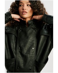 Bardot - Oversized Leather Jacket