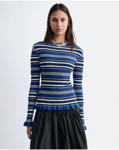 & Other Stories - Long-Sleeve Ribbed Top