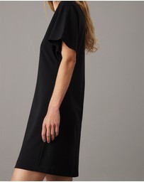 Calvin Klein - Tailored Viscose Shift Dress