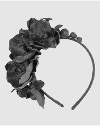 Max Alexander - Black Orchid Flower Fascinator