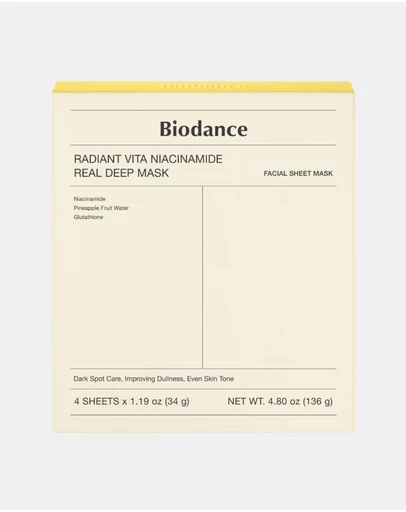 BIODANCE - Radiant Vita Niacinamide Real Deep Mask Bundle (4pcs)