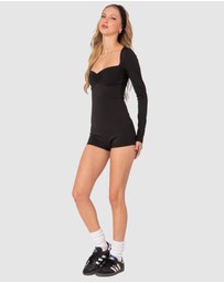 EDIKTED - Sugar Long Sleeve Romper