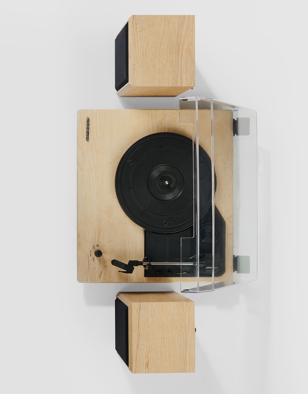 Crosley - Crosley Brio Record Player Shelf System With Speakers - Natural
