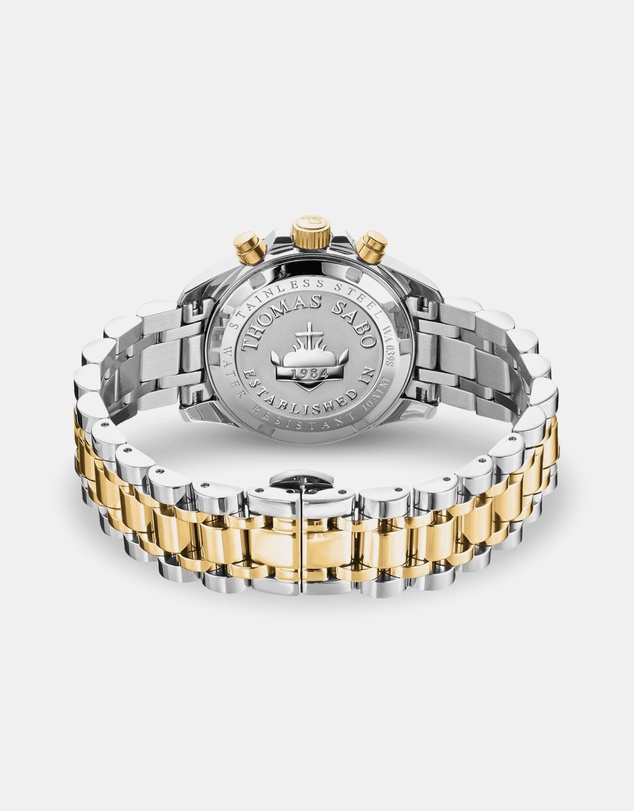 THOMAS SABO - Divine Chrono Watch with Dial in Black Yellow