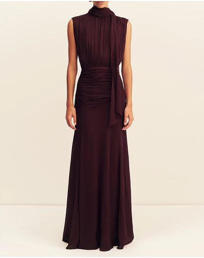 Shona Joy - Amina Scarf Neck Maxi Dress