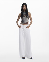 Desigual - Sleeveless book print T- shirt