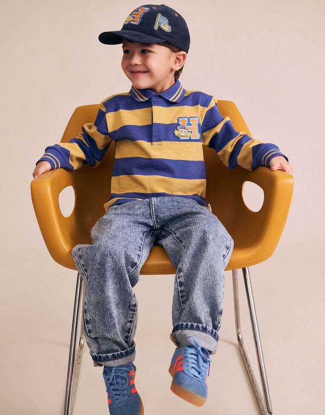 Huxbaby - Collegiate Hux Stripe Rugby Shirt - Babies-Kids