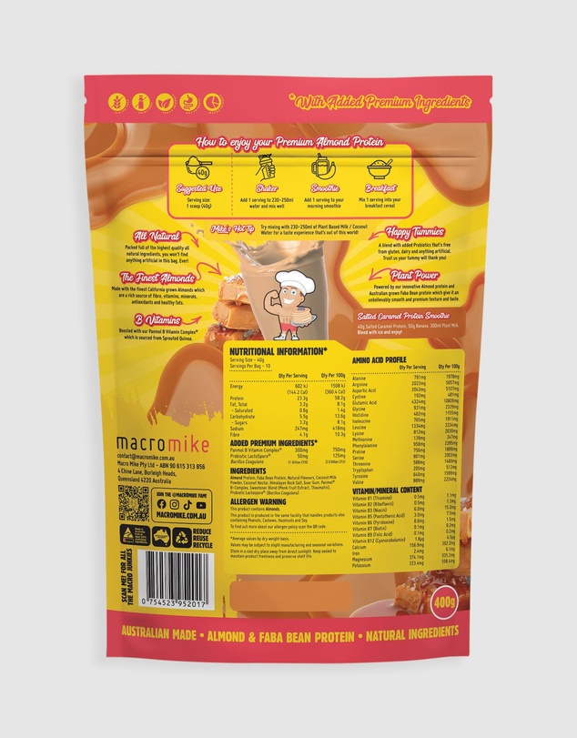 Macro Mike - Premium Almond Protein Salted Caramel