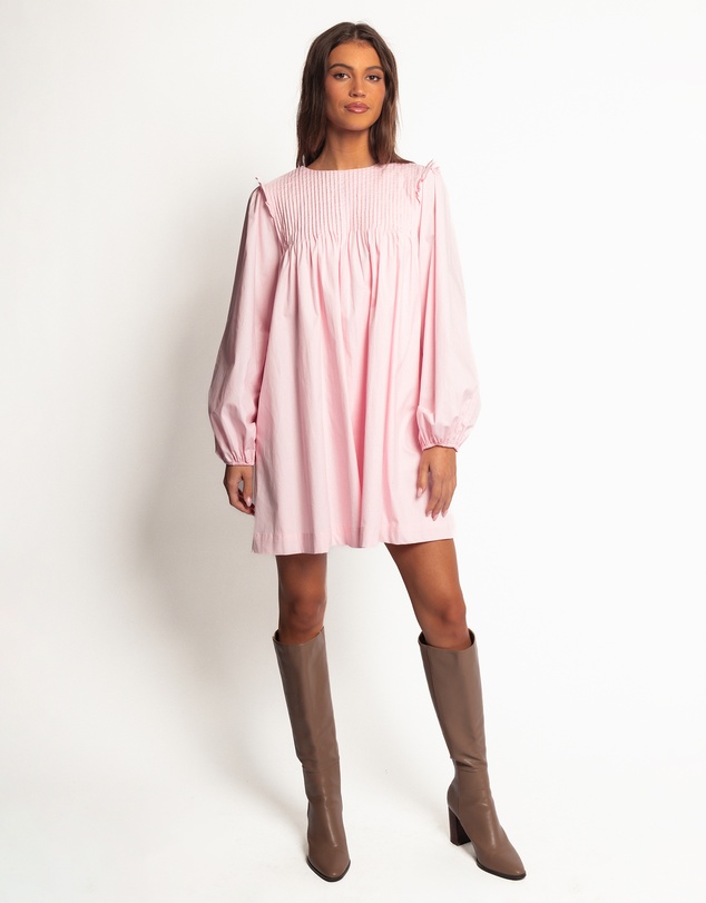 Petal & Pup - Wyatt Long Sleeve Mini Dress - Pink