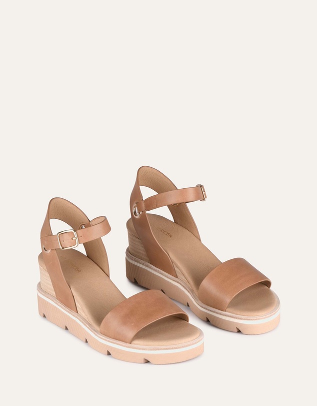 Jo Mercer - Katie Mid Heel Wedge Sandals